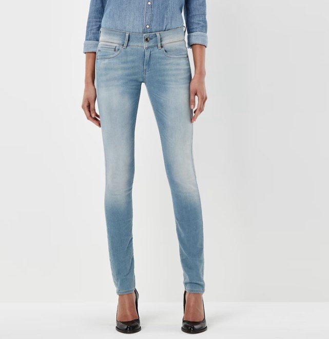G-Star, Ladies, Jeans, Skinny, Midge Cody Mid Skinny Wmn, Light Blue, W26 L32