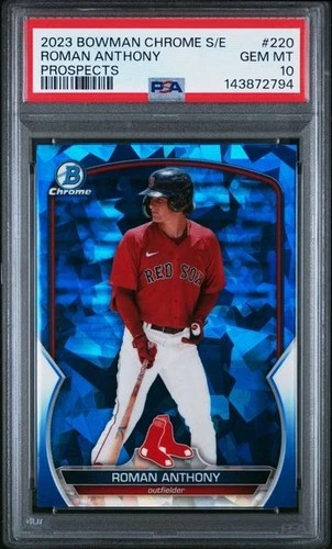 PSA 10  2023 Bowman Chrome Sapphire Edition Prospects Roman Anthony #BCP-220 RC