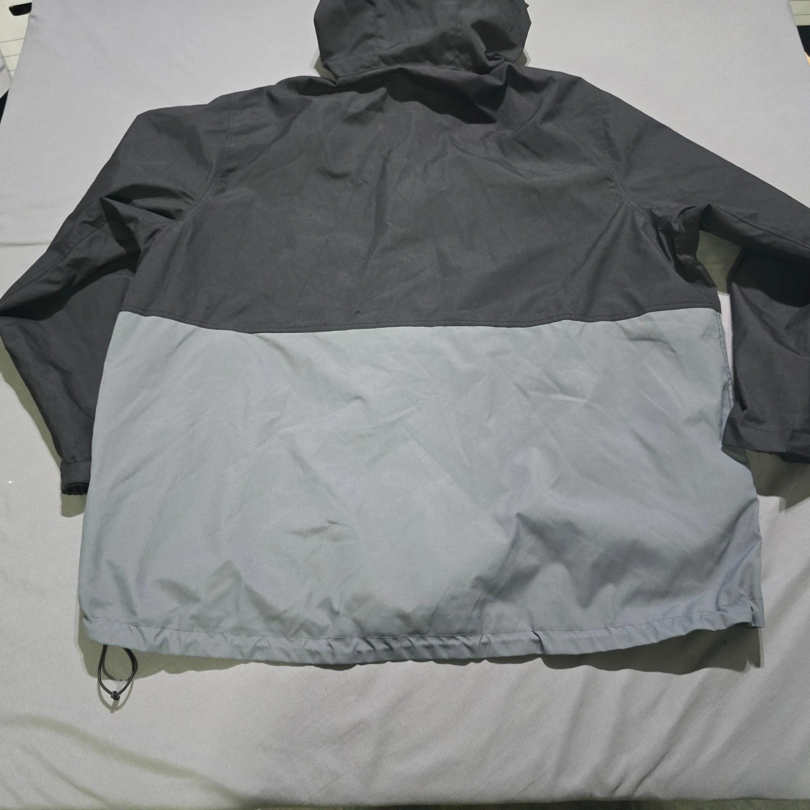 Monster Energy Windbreaker Jacket Mens 3XL Black Grey Hooded Mesh Lined Full Zip image 6