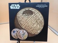 Disney Star Wars Circo Death Star Wood Cheese Board w/ Tools Set by Picnic Time