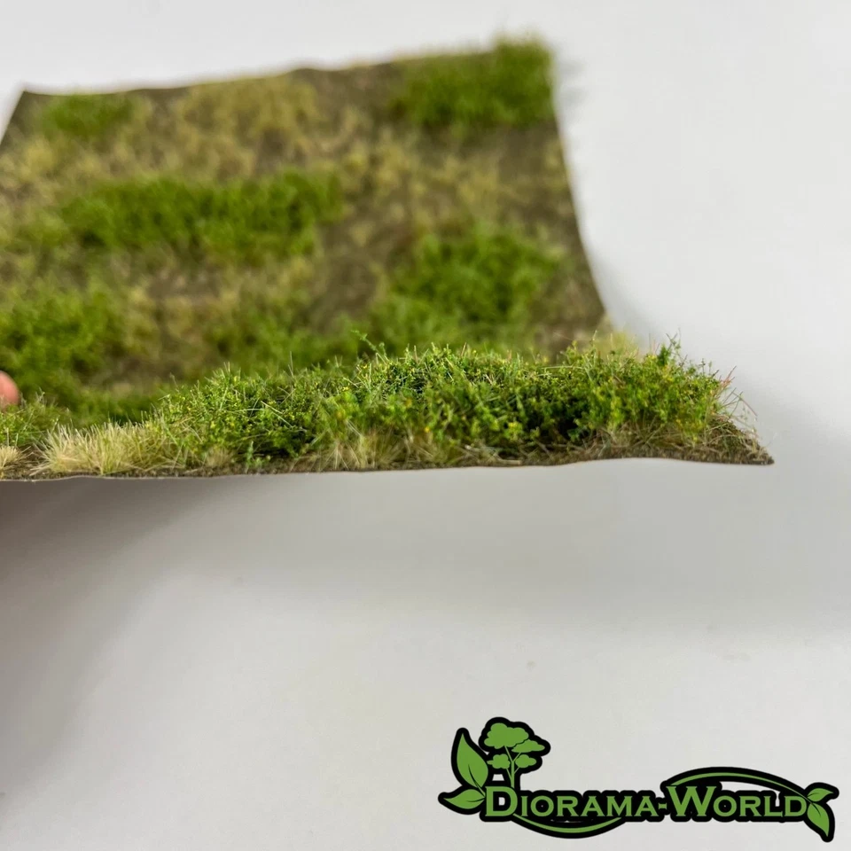 Waldboden & Büsche - Grasmatte 18x26cm - Begrünung für Modellbau & Eisenbahn - Bild 2 von 4