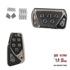 Nonslip Car Pedal Pads, Car Pedal Covers, Automatic Transmission 2 PCS Black