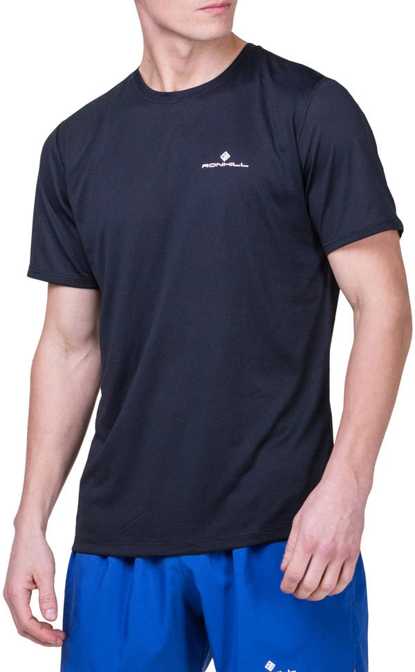 Ronhill Core Mens Running Top Black Short Sleeve Lightweight Breathable T-Shirt