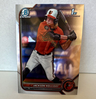 Topps 2022 Bowman Draft Chrome Jackson Holliday Baltimore Orioles #BDC-168 RC