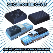 Hot Wheels '83 Silverado 2x Custom Bed Cover Shell 3D Printed Parts Pick Colors