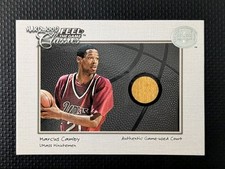 2001 Fleer Greats of the Game Feel the Game Hardwood Classics Marcus Camby