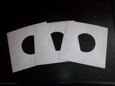 1 Various Record+ 100ct 7'' 45RPM White Paper Inner Sleeves/Hole LP, Album Vinyl