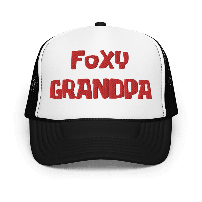 Foxy Grandpa Hat, Funny Grandpa Hat (Embroidered Foam