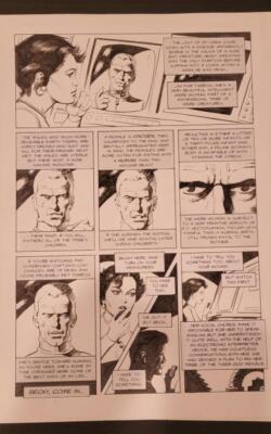 MIKE HOFFMAN original published art, TIGRESS #2 pg #19, Budd Root of Cavewoman