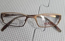HUGO BOSS HG15608 RE gold Rectangle Full Rim Frames Only 50-18-140 B:26