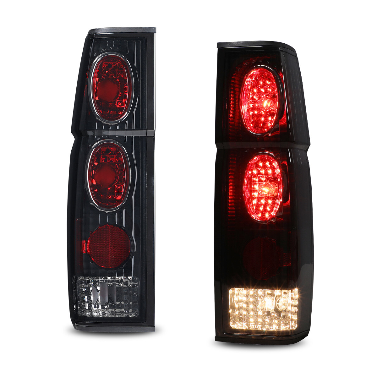 Black Smoke Tail Lights for 1986-1997 Nissan Pickup D21 Hardbody