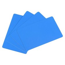 50 Pack Blue Blank PVC Cards 15mil for ID Badge Printer Graphics Plastic