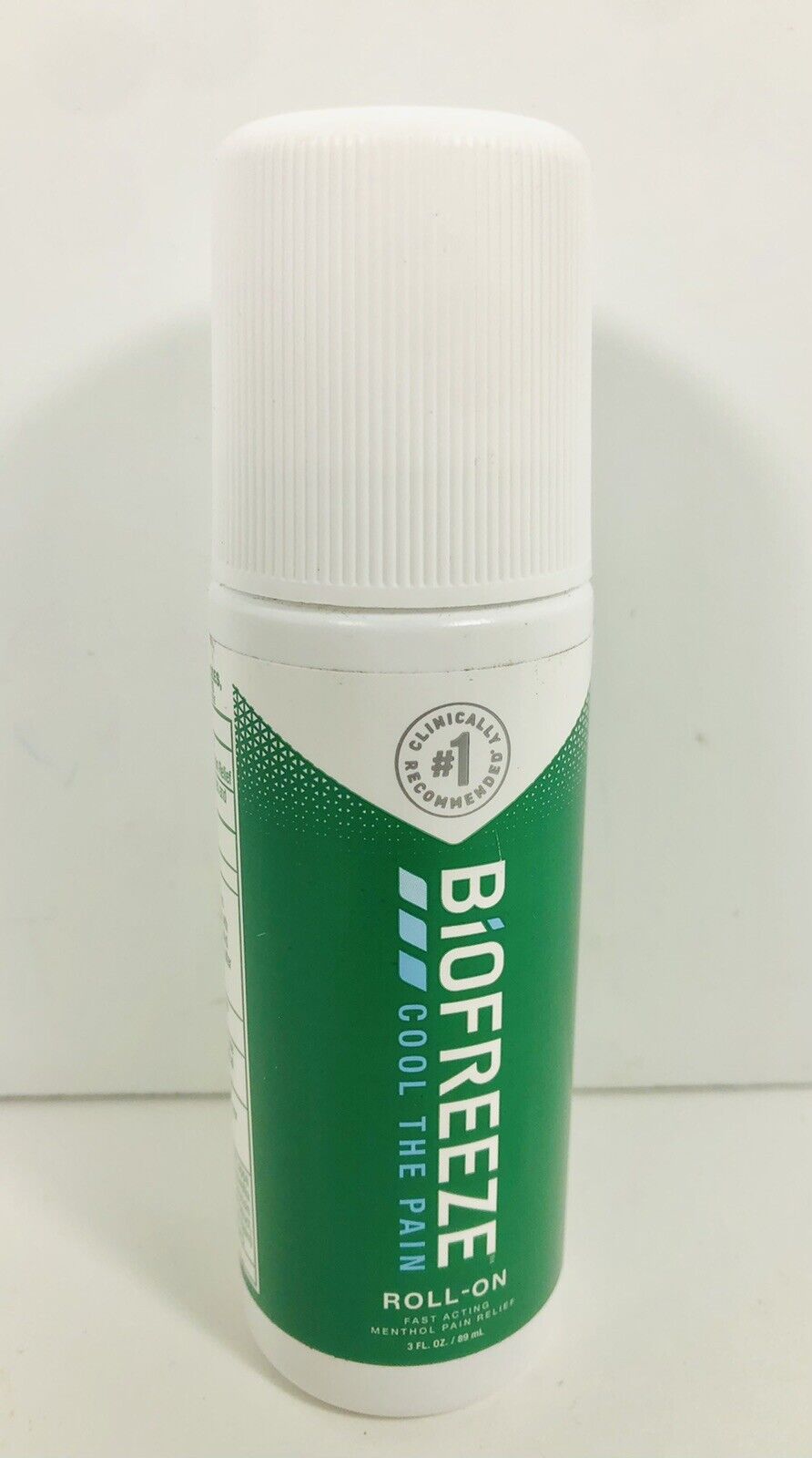 Biofreeze Roll On Cool The Pain Fast Acting Menthol Pain Relief 3 oz Exp 3/24