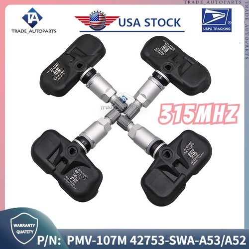 (4) TPMS For 20082012 Honda Accord TIRE PRESSURE MONITORING SENSOR 2