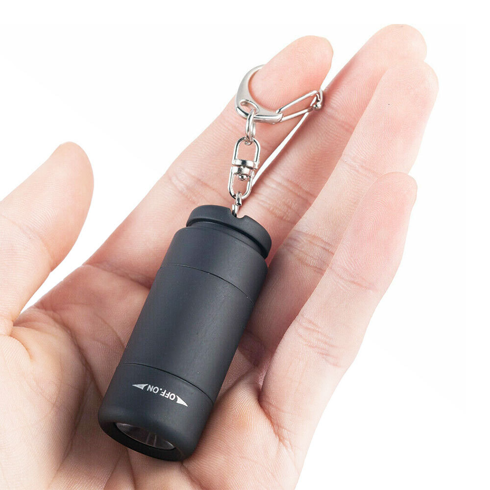 Mini Waterproof Rechargeable LED Light USB Flashlight-Lamp Torch Pocket Keychain - Picture 2 of 19