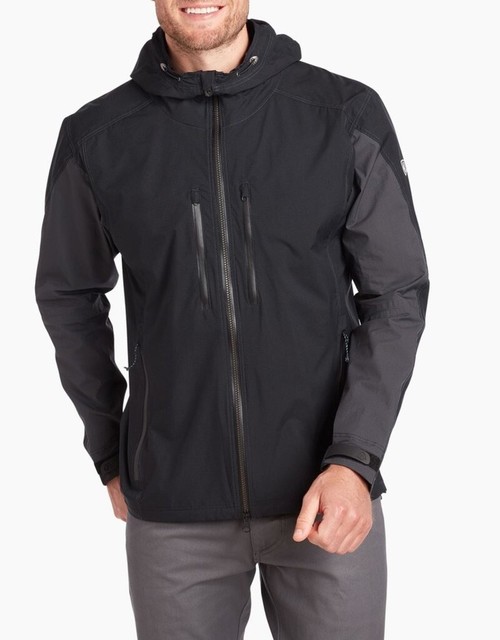 Kuhl Menâs Jetstream Rain Jacket Raven Black Size Medium New With Tags | eBay