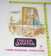 FRENCH QUARTER 1978 Movie Pressbook Complete Prostitute Sexploitation Sleaze