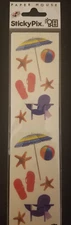 Paper House StickyPix 2" x 8" Beach Stickers - NEW