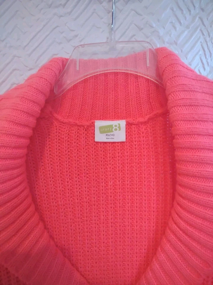 Crazy 8 ~ Suéter Corto Manga Larga Niñas ~ Bolero Encogerse de hombros - XL (14) ¡Dulce! Foto 3 de 4
