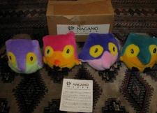SNOWLETS NAGANO Olympic 1998 official mascot Plush dolls Set of 4