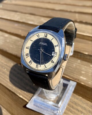 Vintage Soviet RAKETA Watch Retro Mechanical Wristwatch Made In USSR 1980s