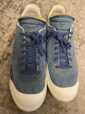 NIKE SB DROP TYPE Lx PREMIUM DENIM Sneakers Limited Edition BLUE/RED Mens 11.5