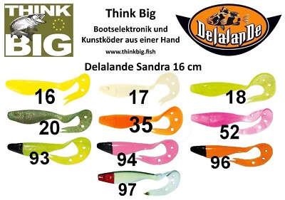  Delalande Sandra 16 cm, Top für Zander, Hecht & Dorsch, Gummifisch, Kunstköder 