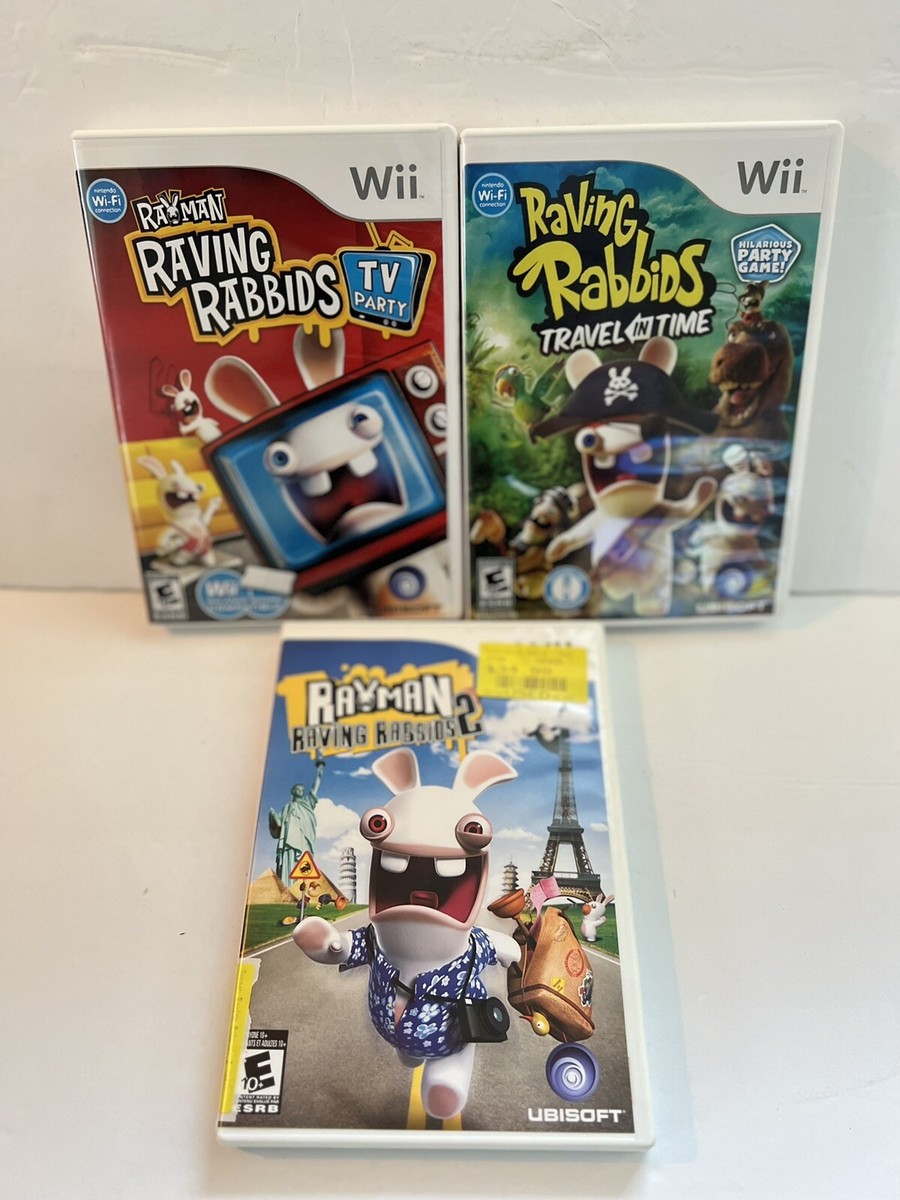 Rayman Raving Rabbids II, TV Party, Travel In Time (3 Nintendo Wii