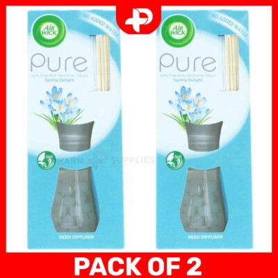 Air Wick 25ml Reed Diffuser Pure Spring Delight Lufterfrischer - 2er Pack