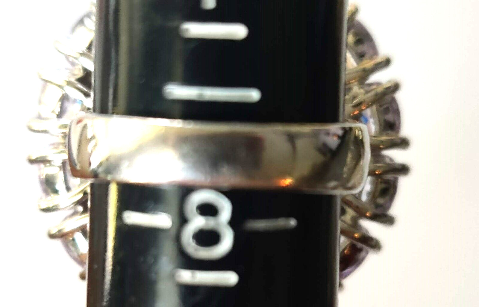 Sterling Silver Statement Ring Beautiful Large Do… - image 3