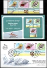 ISRAEL 2022 Stamp + Leaflet & FDC MARINE SEA LIFE - MEDITERRANEAN SEASHELLS MNH