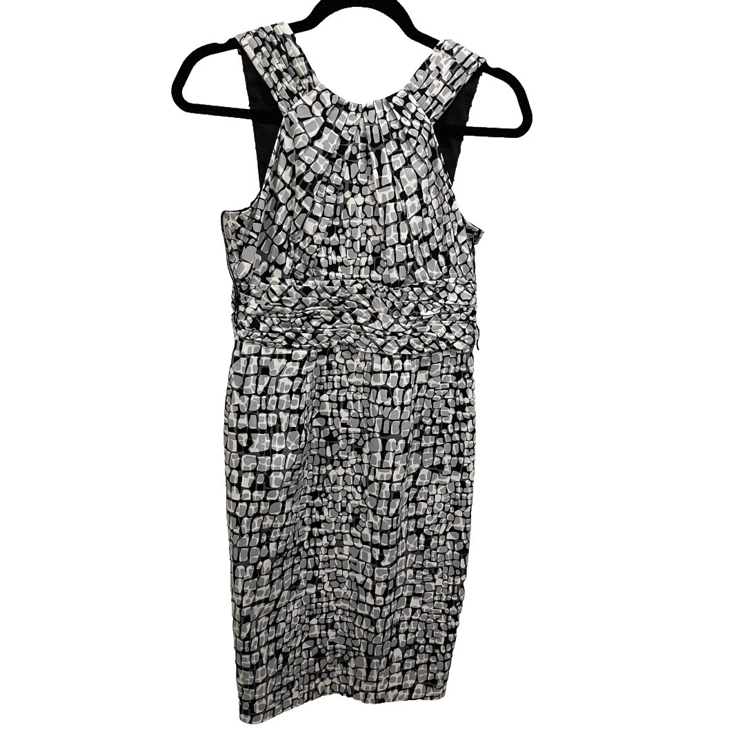 Vestidos de fiesta/cóctel geométrica de acetato para Mujeres