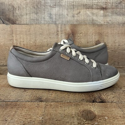 Ecco Spikeless Golf Shoes Mens Size 5 = Women's Size 6.5 EU Size 37 Grey Leather