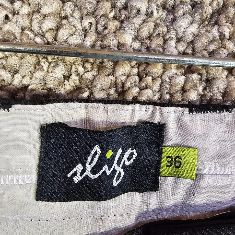 Calça de golfe Sligo masculina tamanho 36 frente plana elástica preta - Imagem 4 de 4