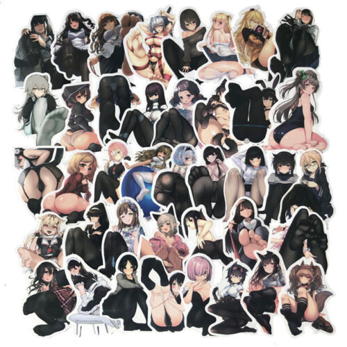 Foot Waifu Hentai Laptop Vinyl Decals Sexy Anime Girls Stickers Bomb Beautiful - Photo 1 sur 5