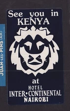 Antique Kenya BN168751 Hotel Inter Continental Luggage Tag