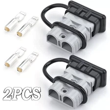175A Battery Quick Connect Disconnect Jumper Cable Plug Kit Recovery Winch W/Cap