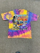 Dealers Choice All Over Tie Dye Shirt XL Graphic Print Butler Speedway Quincy