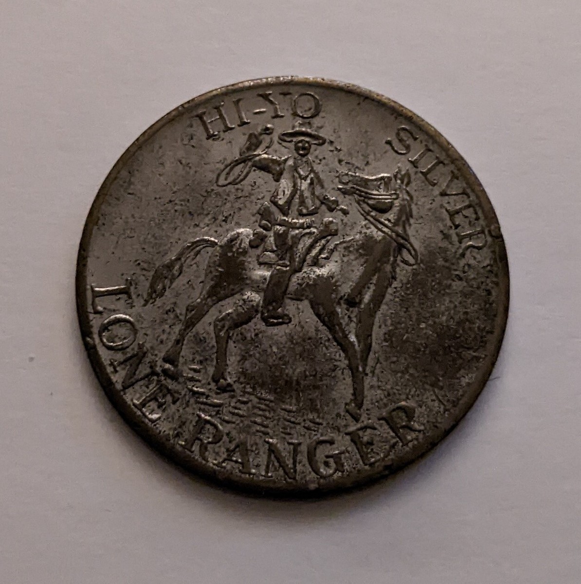 1941 Lone Ranger Silverized Silver's Lucky Horseshoe Coin