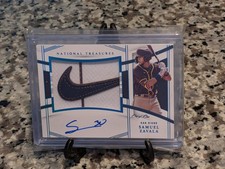 2023 National Treasures Platinum #134 Samuel Zavala Nike Logo Patch AUTO 1/1