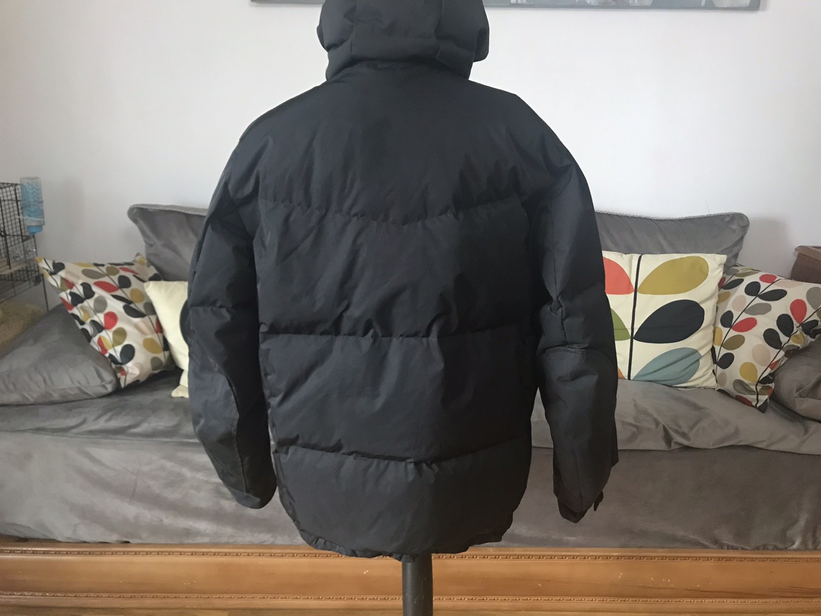 UNIQLO +J Down Oversized Parka Puffer Jacket in Black Size Medium RRP £300 image 3