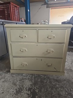 Victorian Pine Antique Chest Of Drawers