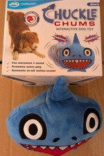 Image of JML Chuckle Chums Shark Interactive Dog Toy Movement Sound