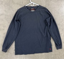 Forge FR Long Sleeve Shirt Mens L Navy Welding Electrician Work Fire Resistant