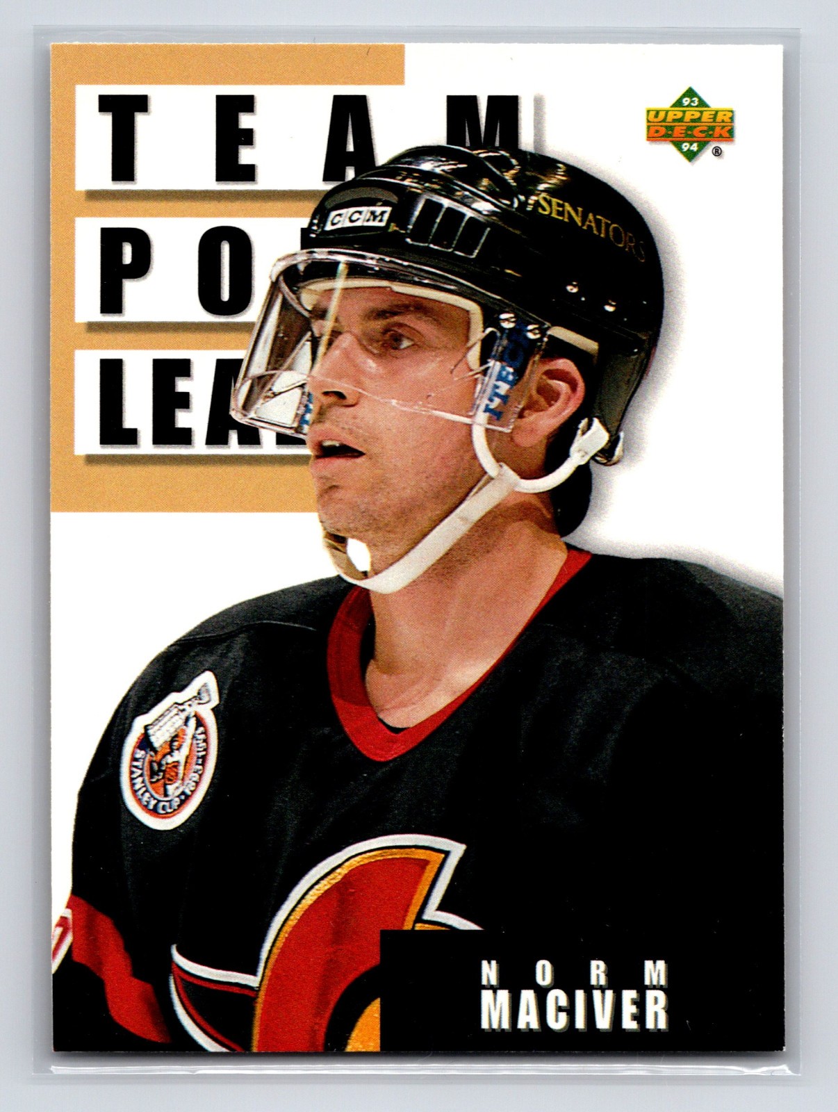1993-94 Upper Deck - Norm Maciver #299 Ottawa Senators Hockey Card