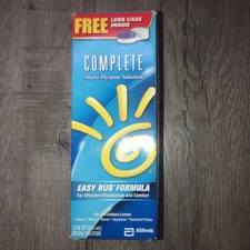 Complete Multi-Purpose Solution Easy Rub Formula Lens Care 12oz READ description