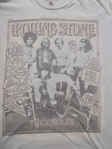 ROLLING STONES COVER ART T-SHIRT THE EAGLES MEN'S COLLECTION USED SIZE (XL) VG