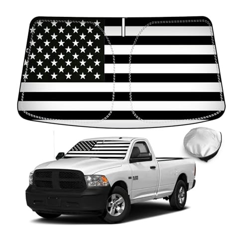 Windshield Sun Shade American Flag Sunshade for 2019-2024 Dodge Ram 1500 - Bild 2 von 7
