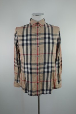 BURBERRY BRIT HERREN HEMD GR XL SHIRT MAN CASUAL VINTAGE BAUMWOLLE NOVA CHECK