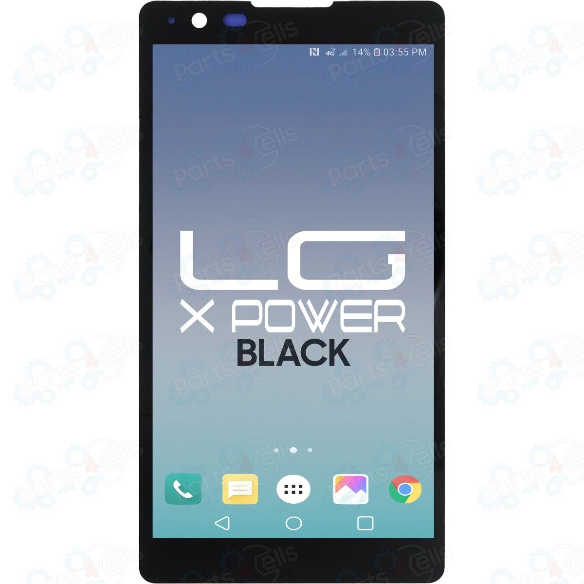 For LG X Power LCD With Touch Black Color Replacement Part